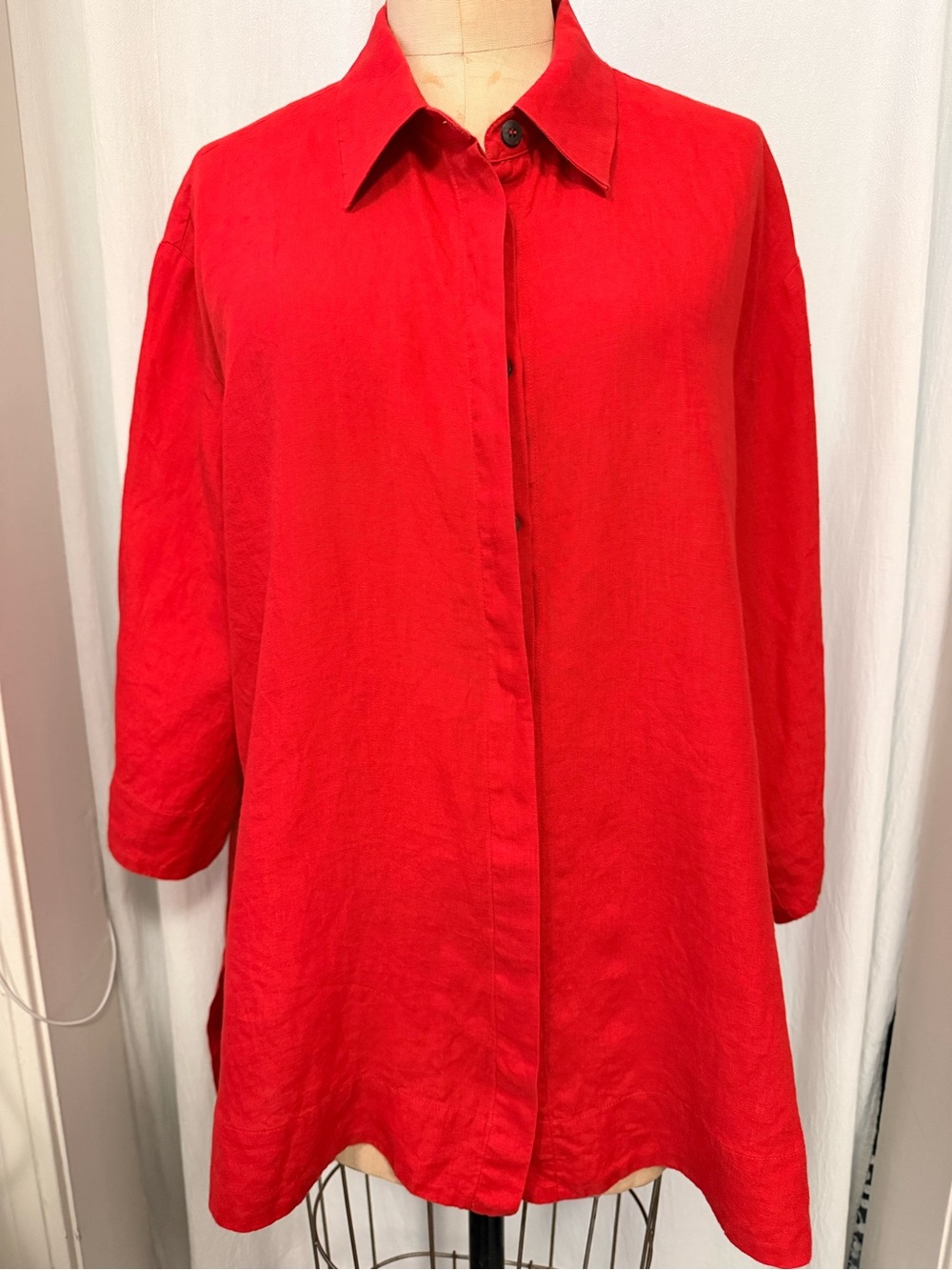 Marina Rinaldi, 100% Linen Tunic, sz 16